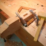 photo of tail stock being mortised