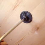 photo of flange, axle and wheel