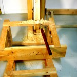 photo: Truing the flywheel