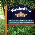 WoodenBoat school sign