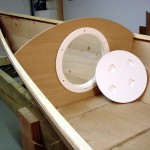 photo shows a hatch ring and cover in place on forward bulkhead