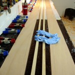 photo of planks, sheer clamps, and squeeze clamps