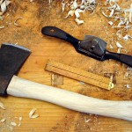 photo of the completed hatchet