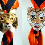 photo of bobcat and tiger cub neckerchief slides