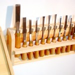 photo of gouge rack hanging on the wall