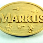 photo of Markus's name board