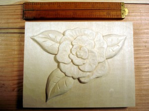 photo of a floral carving