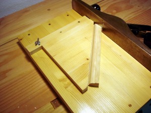 photo of a shooting board in use