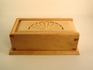 photo of dovetailed carved box