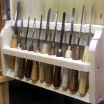 photo of gouge rack hanging on the wall