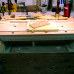 photo of carving bench