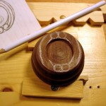 photo of carving the lid