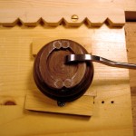 photo of carving the lid