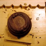 photo of carving the lid