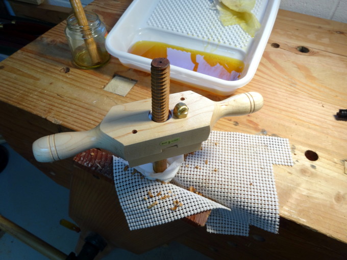 photo of cutting a wooden screw