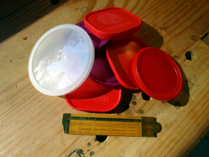 photo of plastic lids