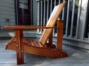 Adirondack chair - side view