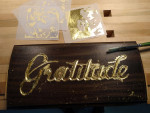 photo of gilding just applied