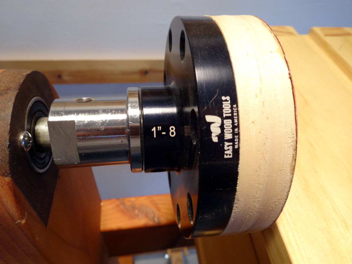 Treadle Lathe Sanding Station