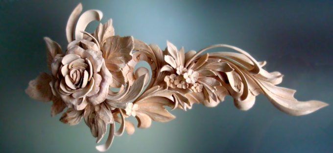 Rose Carved in Grinling Gibbons style - photo: with permission of Alexander Grabovetskiy