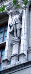 photo of Grinling Gibbons statue on the facade of the Victoria & Albert Museum, London