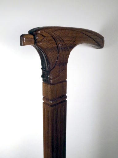 photo of eagle head walking cane