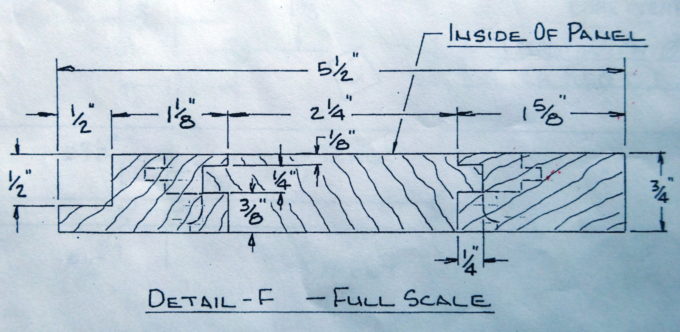 drawing of t&g panel