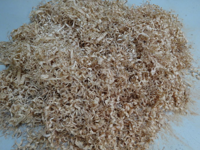 photo of a pile of shavings