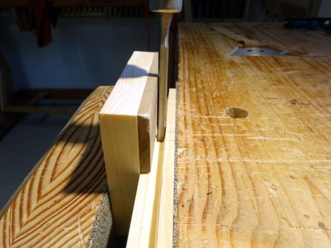 photo - using the mortise guide