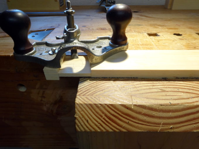 photo of cutting a tenon