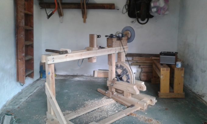 Simon Jack's treadle lathe