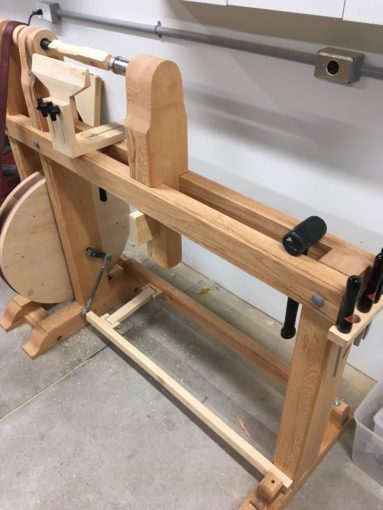 Ty Bailey's treadle lathe