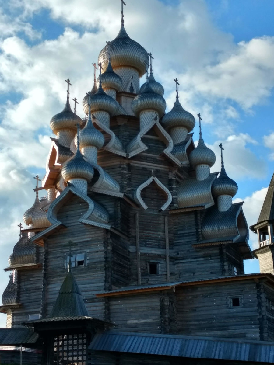 photo of church of transformation on Kizhi Island, Russia