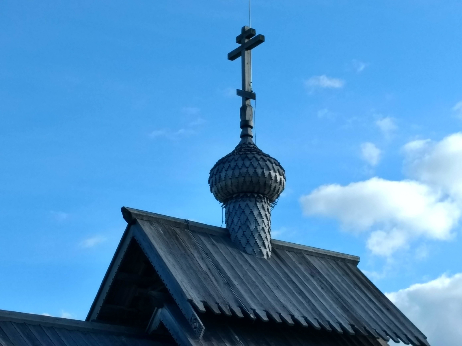photo - detail of dome on a small church