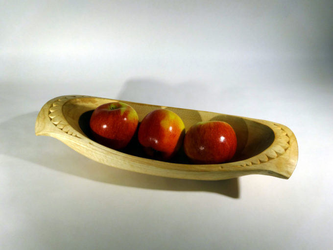 photo - completed bowl holds 3 apples