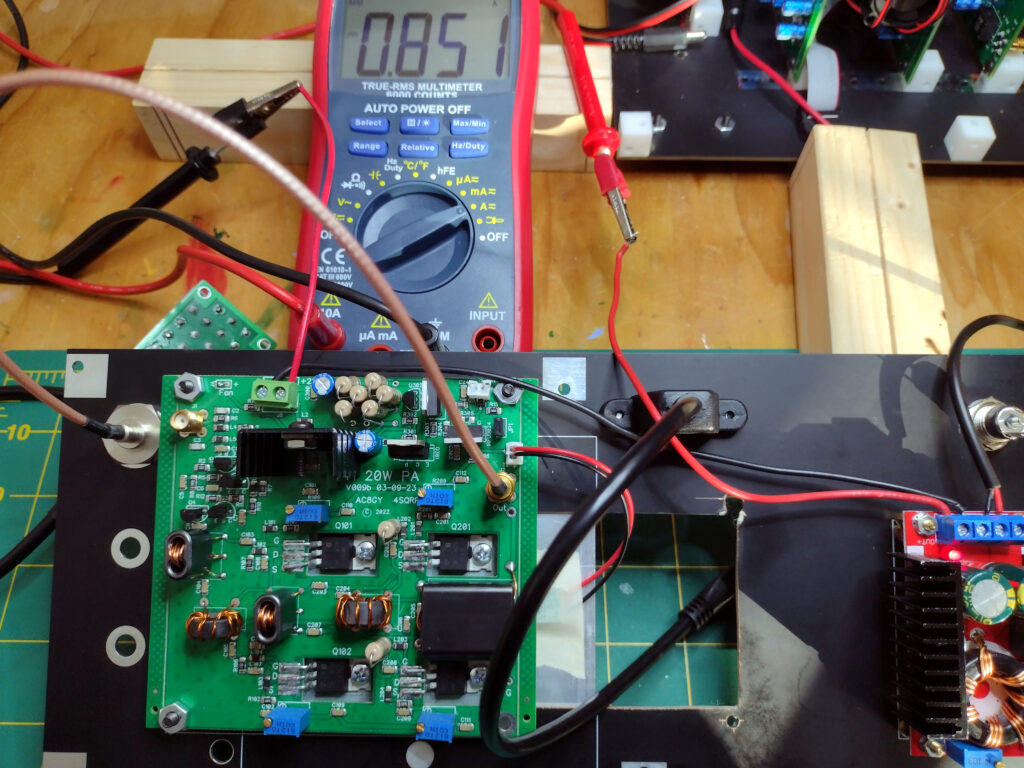 photo of the bias adjustment setup